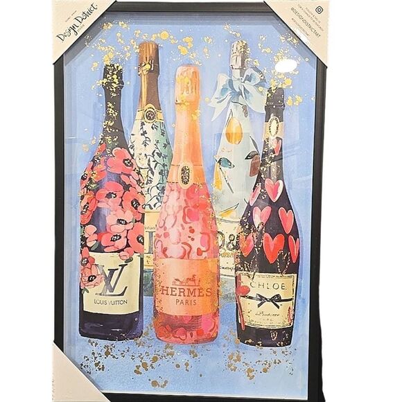Design District Champagne Is Always Good Framed Wall Decor - Picture 1 of 5